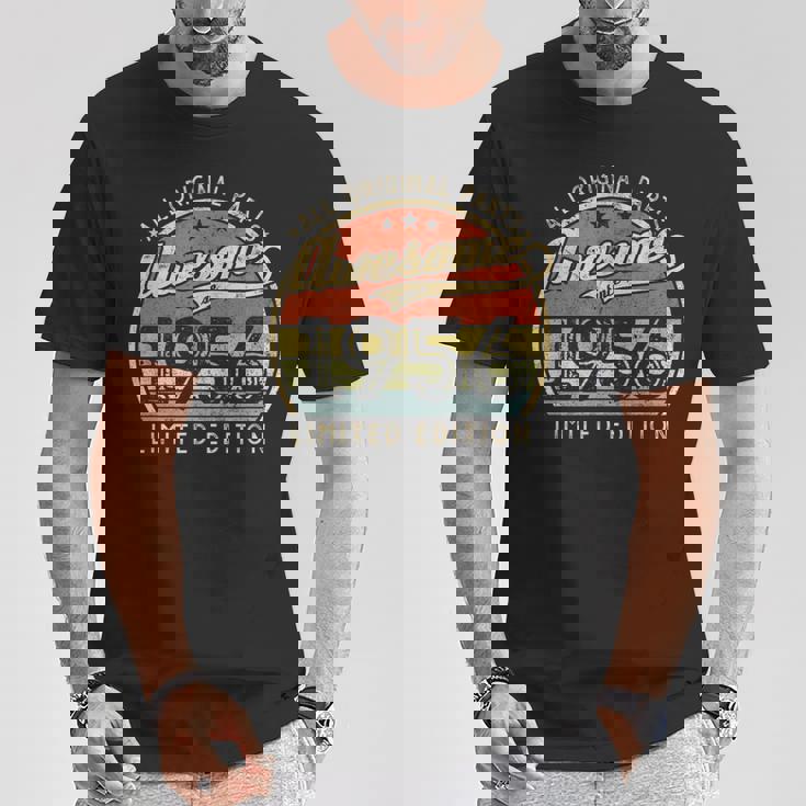 Awesomeince 1956 限定版 1956年製 メンズ レディース Tシャツ 面白い贈り物