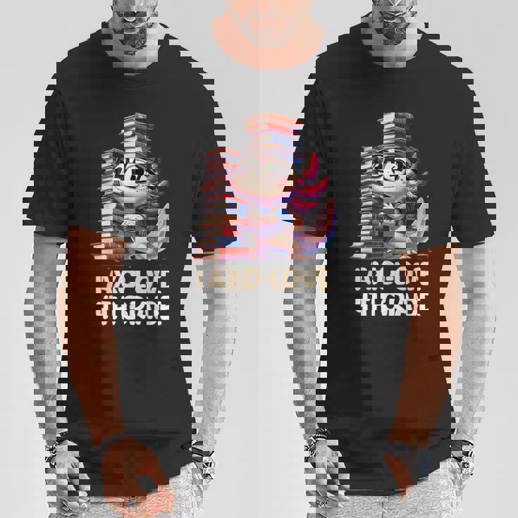 I Axo Love 4Th Grade Axolotl 新学期読書 Tシャツ 面白い贈り物