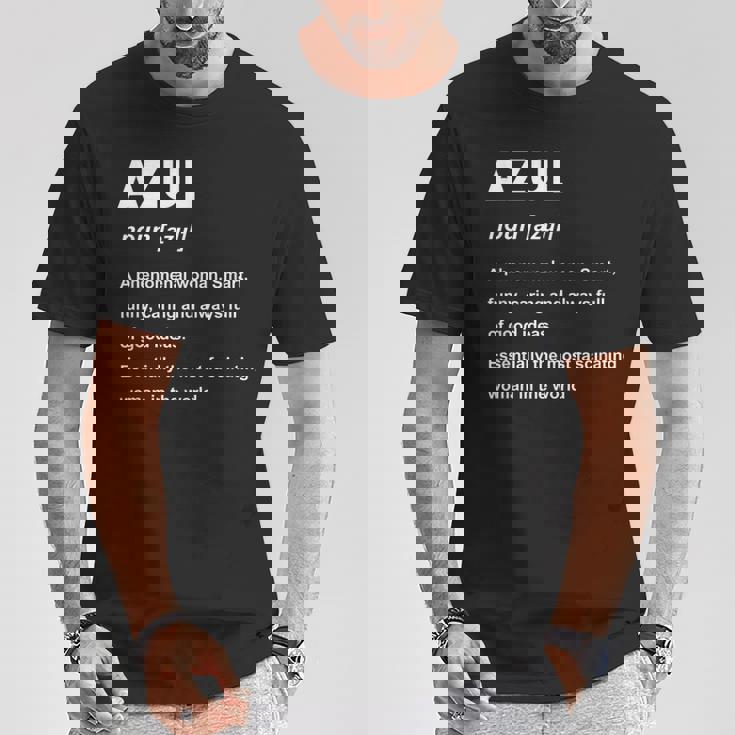 Azul 名前 Tシャツ 面白い贈り物