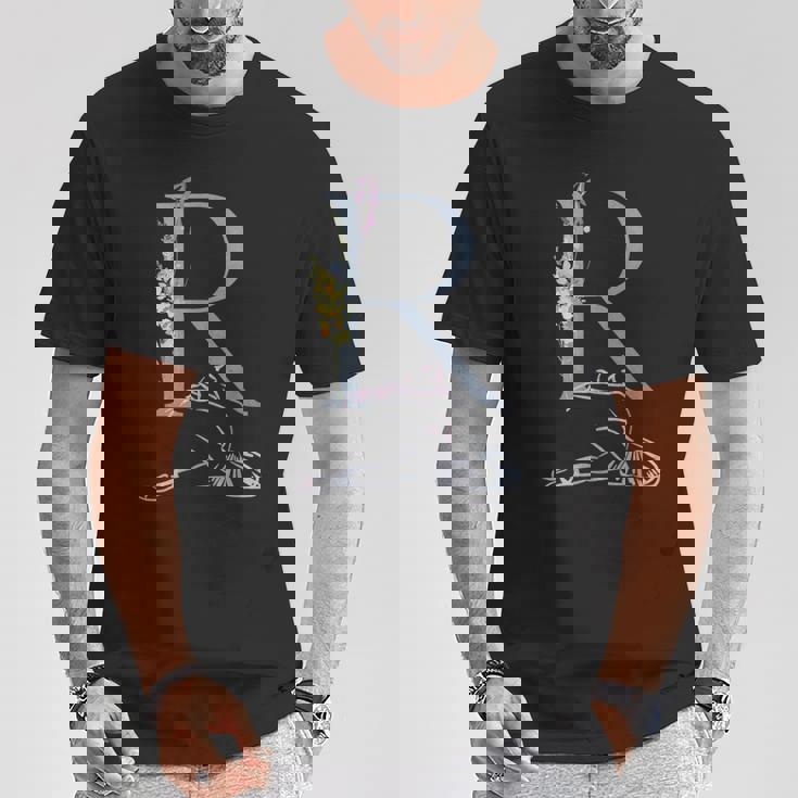 Balla バレリーナ イニシャル 名 R ダンス モノグラム バレエ Tシャツ 面白い贈り物