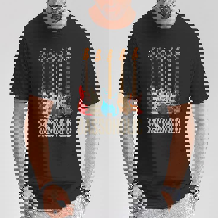 Bassoholic ベースギタープレーヤーのベーシストのコレクターのためのギフトbass Tシャツ 面白い贈り物