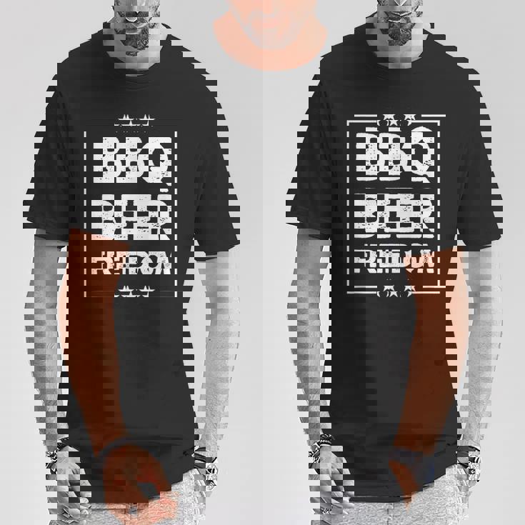 Bbq ビール 自由 Tシャツ 面白い贈り物