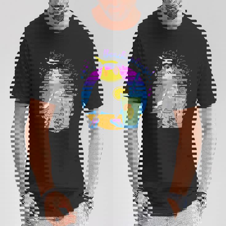 Beach Pleaseummer オカメインコ サングラス バーブ ミーム オウム Tシャツ 面白い贈り物