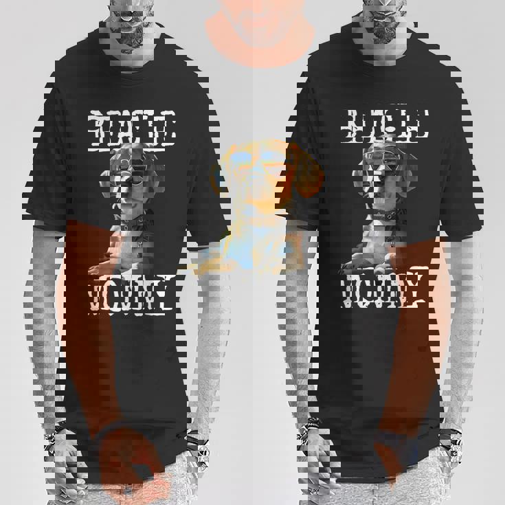 Beagle Mommyビーグル ママ フンデ ママについてつぶやく イングリッシュ・ビーグル ママ Tシャツ 面白い贈り物