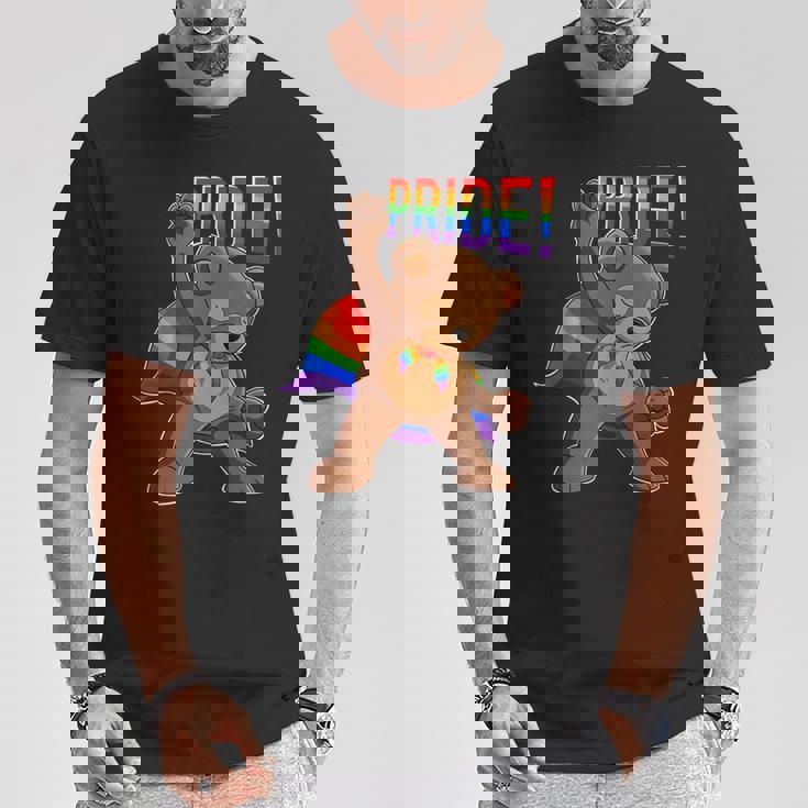 Bear I Lgbtq Flag I レインボー フラッグ I Gay Pride Tシャツ 面白い贈り物