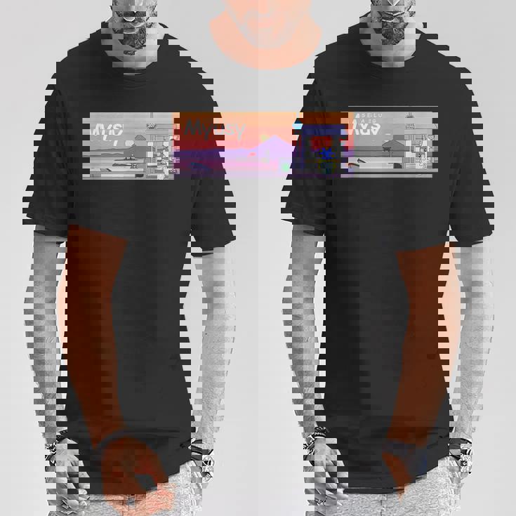 Beautifuleaside Town Hayama Unset Myusy Tシャツ 面白い贈り物