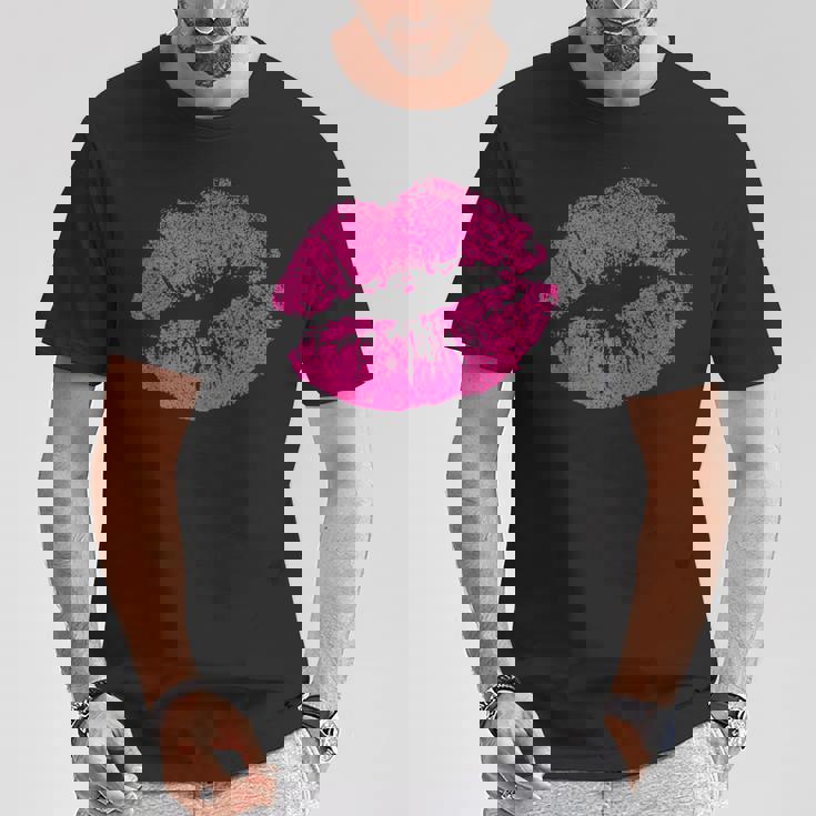 Besoexy Con Estampado De Labios Rosados Para Eseductoras Y Novias In Mangas Camiseta unisex Regalos divertidos