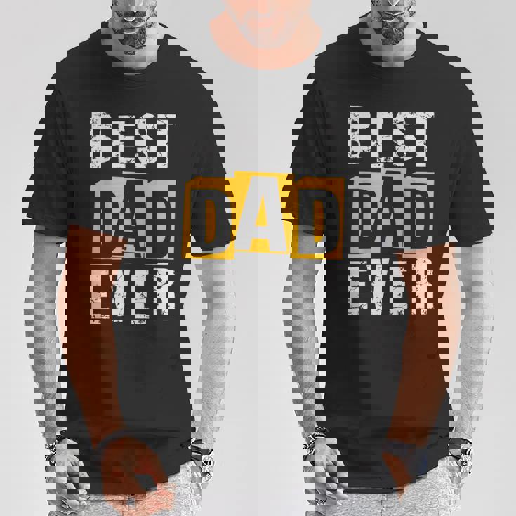 Best Dad Ever ヴィンテージ 父の日 おもしろ お父さん メンズ 夫 Tシャツ 面白い贈り物