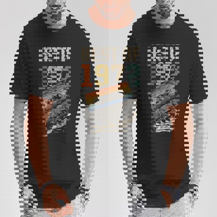 Best Of 1972 カセットテープ 53年 音楽 レトロ 誕生日 Tシャツ 面白い贈り物