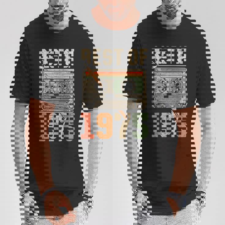 Best Of 1975 オールド・カセット 50歳の誕生日 レトロ Tシャツ 面白い贈り物