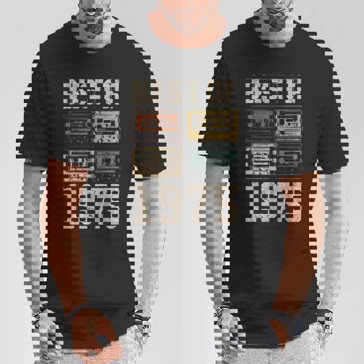 Best Of 1975 カセットテープ・レトロ 50歳の誕生日 Tシャツ 面白い贈り物