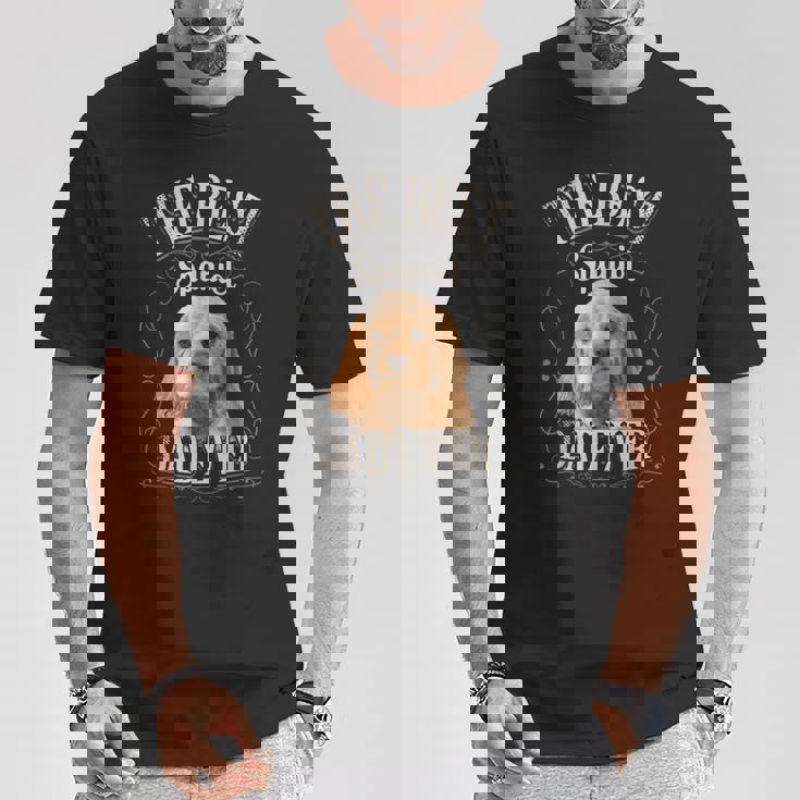 メンズ Bestpaniel Dad Ever アメリカンコッカースパニエル 犬 ビンテージ Tシャツ 面白い贈り物