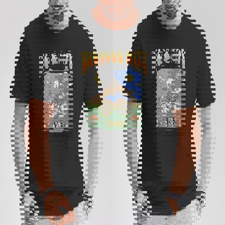Bicycle Day アルバート・ホフマン Lsd サイケデリック実験 Tシャツ 面白い贈り物