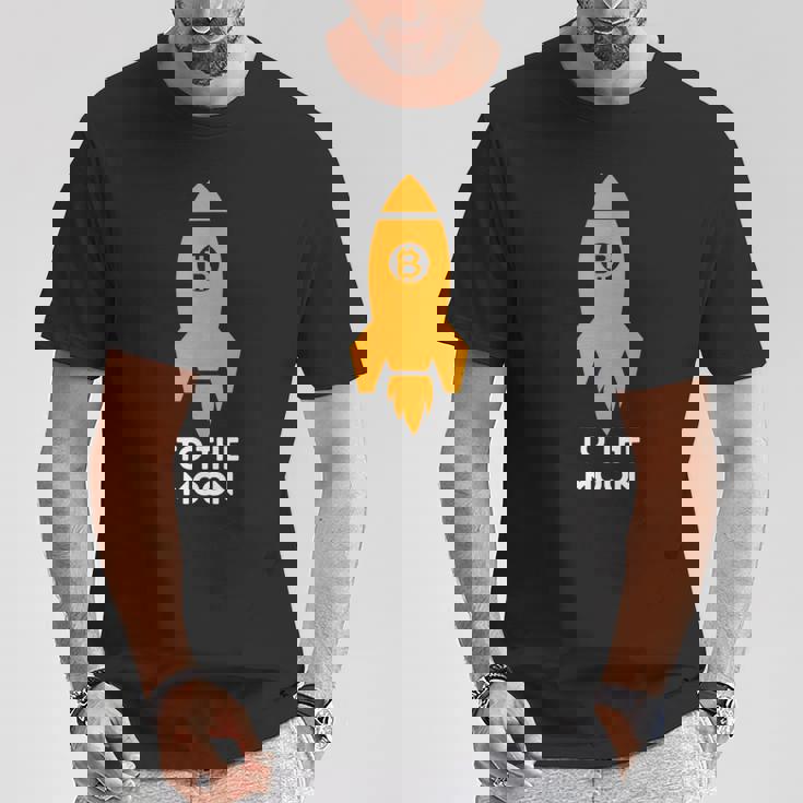 Bitcoin To The Moon おもしろビットコインシャツ ビットコインギフト Tシャツ 面白い贈り物
