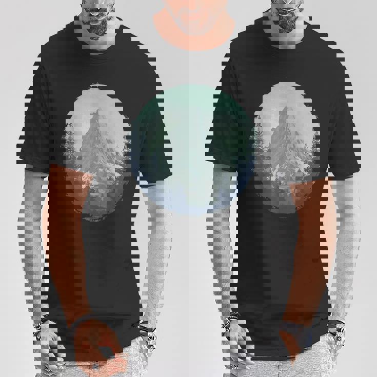 Blue Mountain Retrointage Hiking Camping Lover Glamper Tシャツ 面白い贈り物