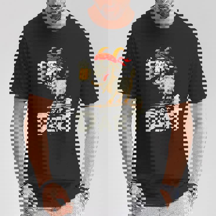 Bock Auf Dart ヤギとビールジョッキ 面白いダーツプレーヤー Tシャツ 面白い贈り物