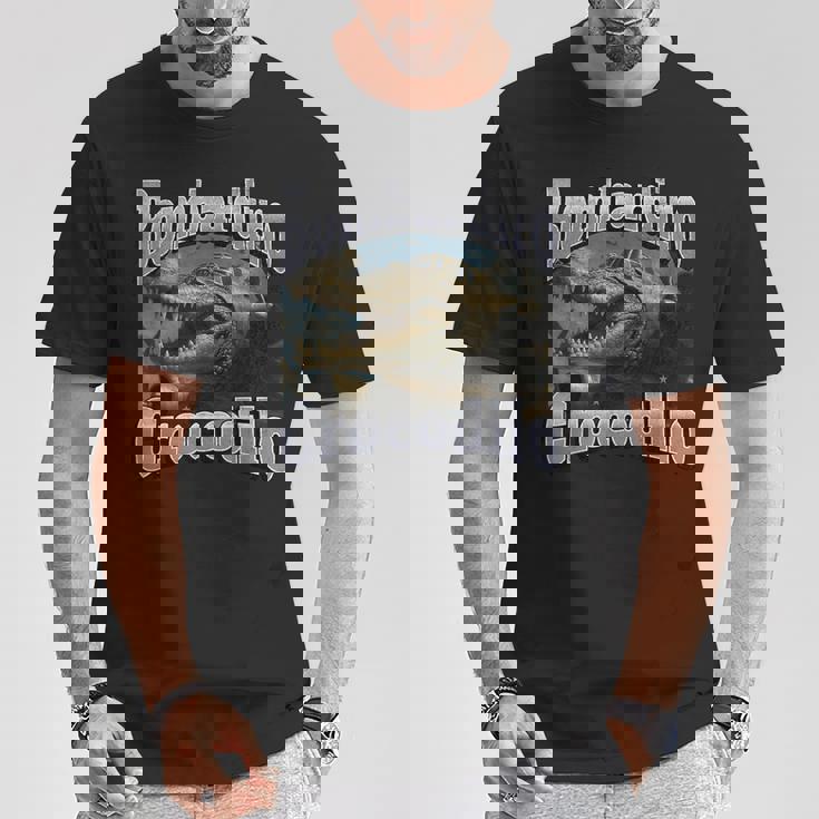 Bombadiro Crocodilo 面白いイタリアンブレインロットミームグラフィック Tシャツ 面白い贈り物