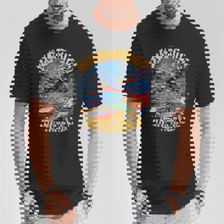 Bombardino Crocodilo Italian Brainrot Tシャツ 面白い贈り物