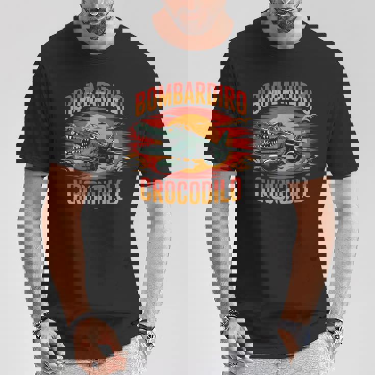 Bombardiro Crocodilo 面白い イタリアン ブレイン ミーム トレンド Tシャツ 面白い贈り物