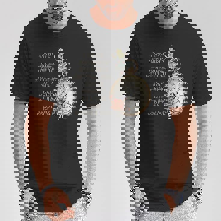 Bonkers Quote Time 不思議の国のアリス Tシャツ 面白い贈り物