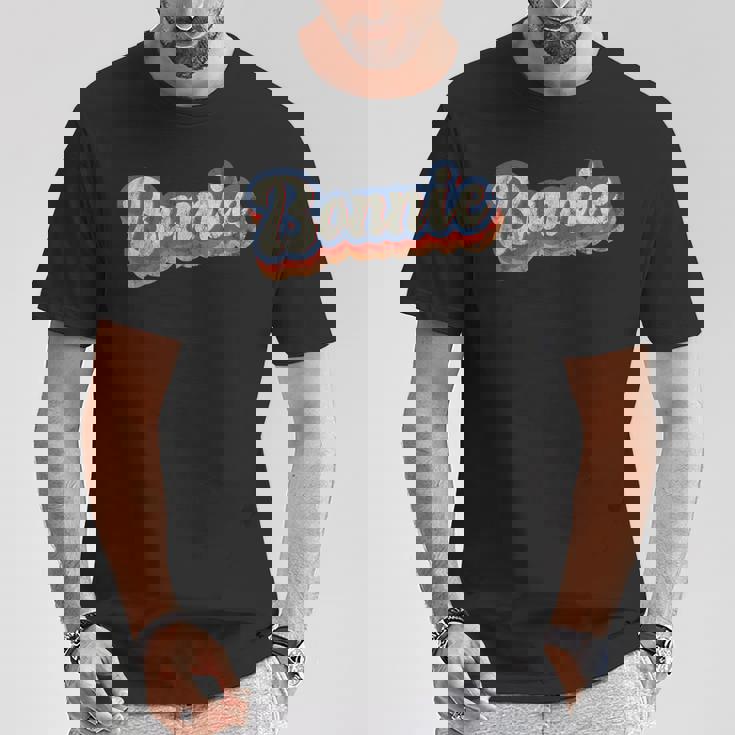 Bonnie 名前入りシャツ カスタムレタリング 70年代 Tシャツ 面白い贈り物