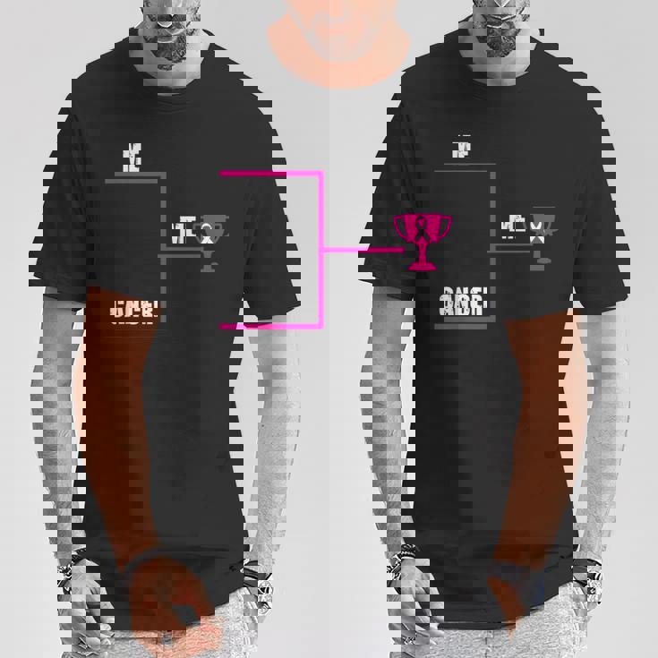 Breast Cancer Me Winner ブラケット インスピレーショナル啓発ギフト Tシャツ 面白い贈り物