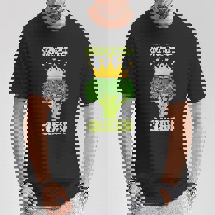 Broccoli Queen ブロッコリーの女王 ブロッコリー ベジタリアン・ベジタブル ブロッコリー Tシャツ 面白い贈り物