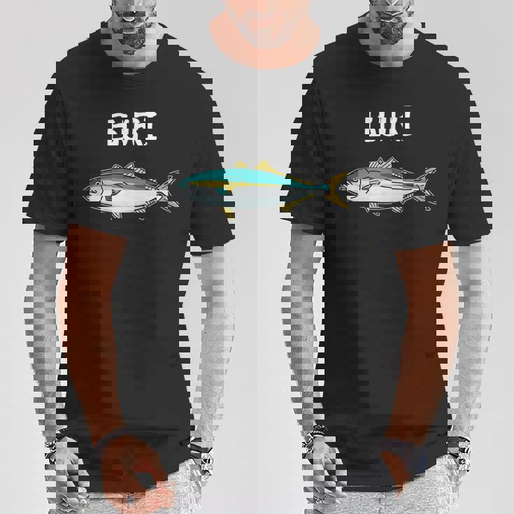 Buri ブリ 鰤 願掛け 釣り好き 海釣り 趣味 おもしろ 魚好き 寿司ネタ 趣味釣り 船釣り 釣り Tシャツ 面白い贈り物