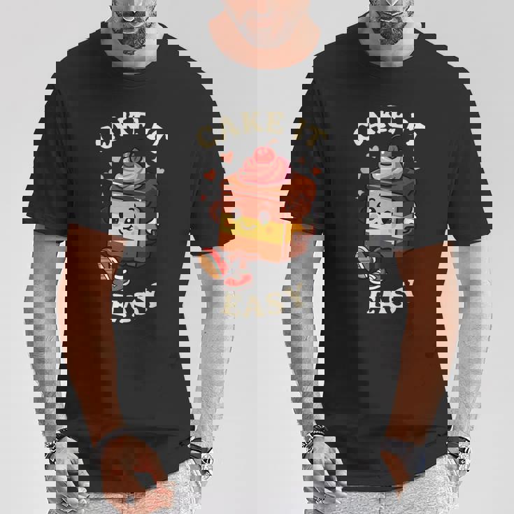 Cake It Easy Take It Easy Fruit Tシャツ 面白い贈り物