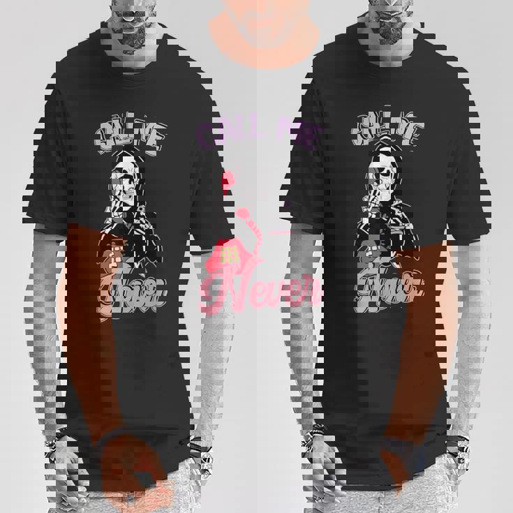 Calle Me Never アンチバレンタインデー Tシャツ 面白い贈り物