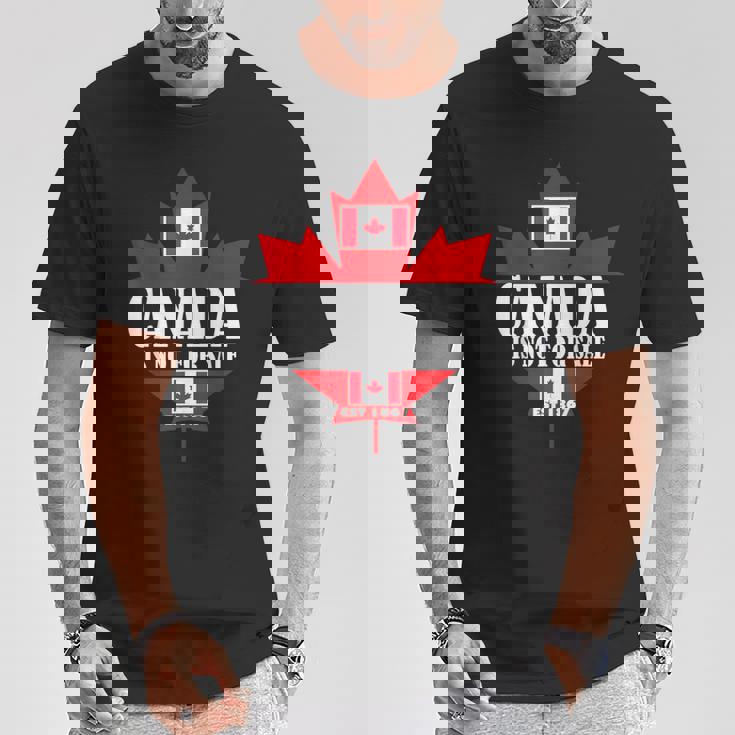 Canada Is Notale 1867 Dad Flag ゴルフビーバー 面白い帽子 Tシャツ 面白い贈り物