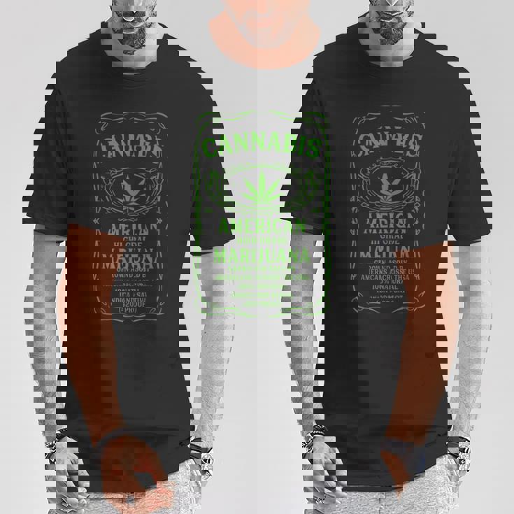 Cannabis アメリカグレード マリファナ インディカ サティバウィード Tシャツ 面白い贈り物