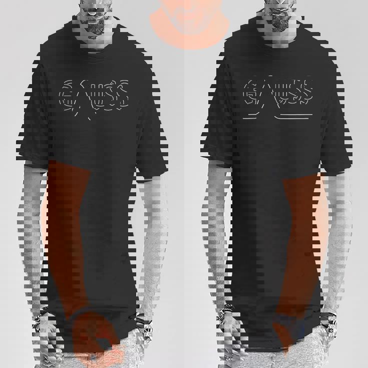 Carl Friedrich Gauss Distribución Normal Camiseta unisex Regalos divertidos