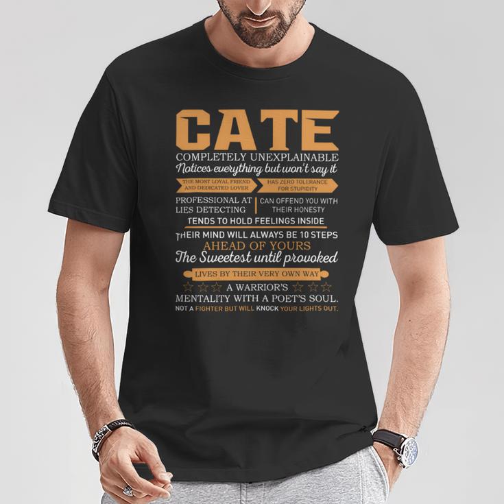 Cate Completely Unexplainable Notices Everything But Won’T Say It Name T-Shirt Funny Gifts