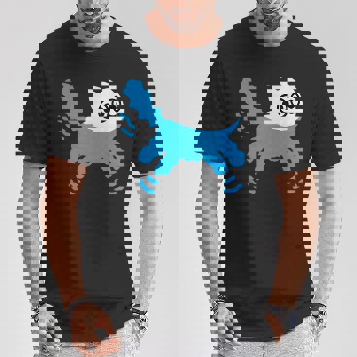 Catwimming Kitten In Water Cute Animalwimmer Tシャツ 面白い贈り物