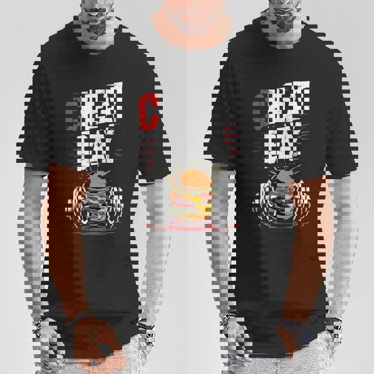 Cheat Day チート・デイ フィットネス 気ままなジム ブレイク ダイエット 冷え込む日 Tシャツ 面白い贈り物