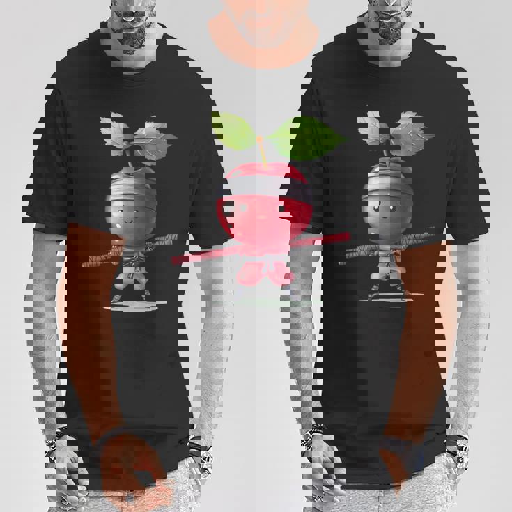 Cherry Ninja かわいいtシャツ Tシャツ 面白い贈り物