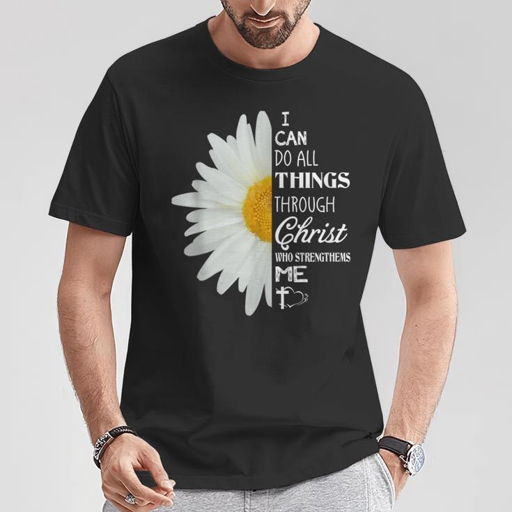 Christian Inspirational Christ Whotrengthens Me Tシャツ 面白い贈り物