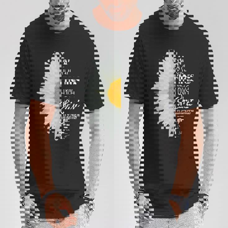 Christian Inspirational Christ Whotrengthens Me Tシャツ 面白い贈り物