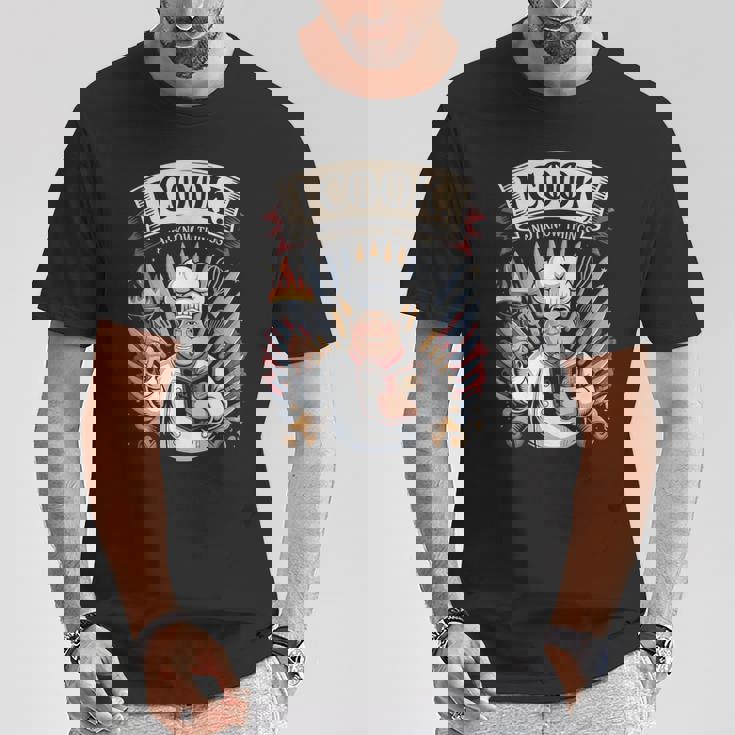 I Cook And I Know Things シェフクックヘルパー Tシャツ 面白い贈り物