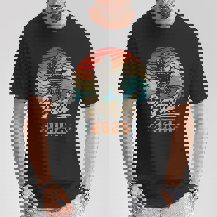 Dad 2025 歳 新しい父親 赤ちゃん発表 父性 Tシャツ 面白い贈り物