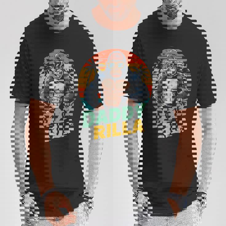Daddy Rilla Gorilla Dad 父の日ギフト お父さんへのギフト Tシャツ 面白い贈り物