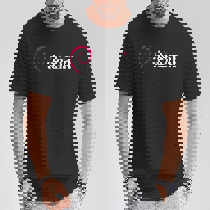 Debian Linux Tux プラグインプログラマー Tシャツ 面白い贈り物