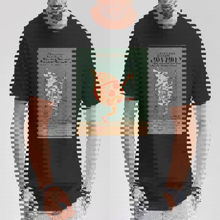 Denslows ハンプティダンプティ 童謡 ヴィンテージブックトレジャー Tシャツ 面白い贈り物