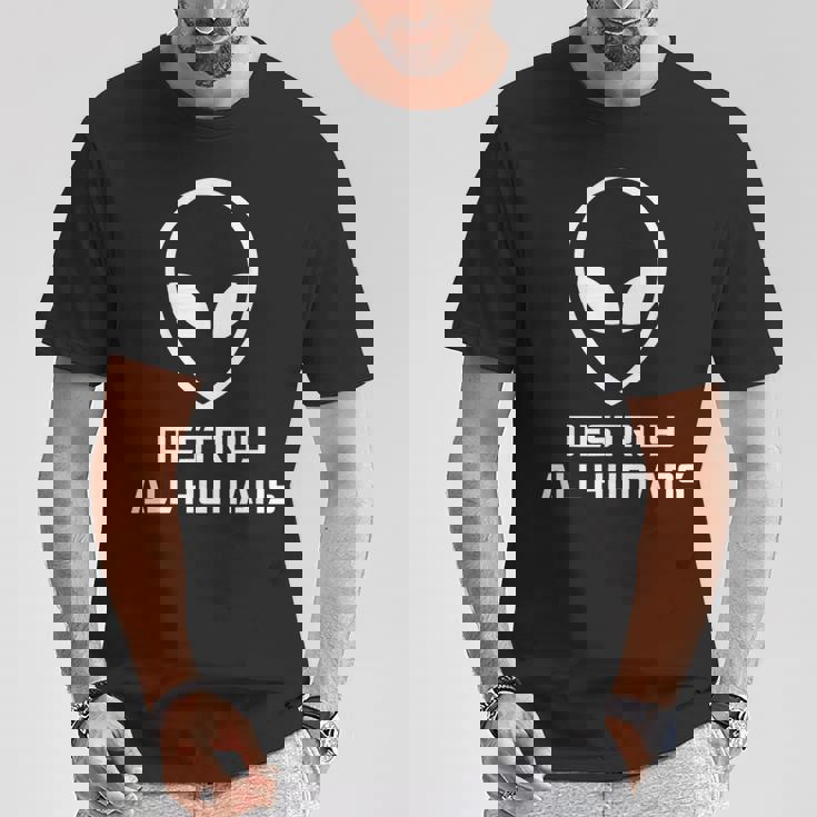 Destroy All Humans Ufo 宇宙 宇宙人 宇宙人 宇宙人 宇宙人 宇宙人 Tシャツ 面白い贈り物