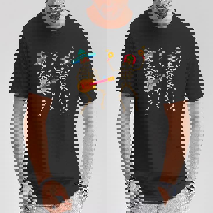 Dia De Los Muertos スケルトン ダンシング スカル 死者の日 Tシャツ 面白い贈り物