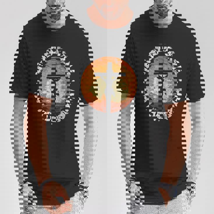 He Died For Me Ando I Live For Him クリスチャン イエス クロス Tシャツ 面白い贈り物