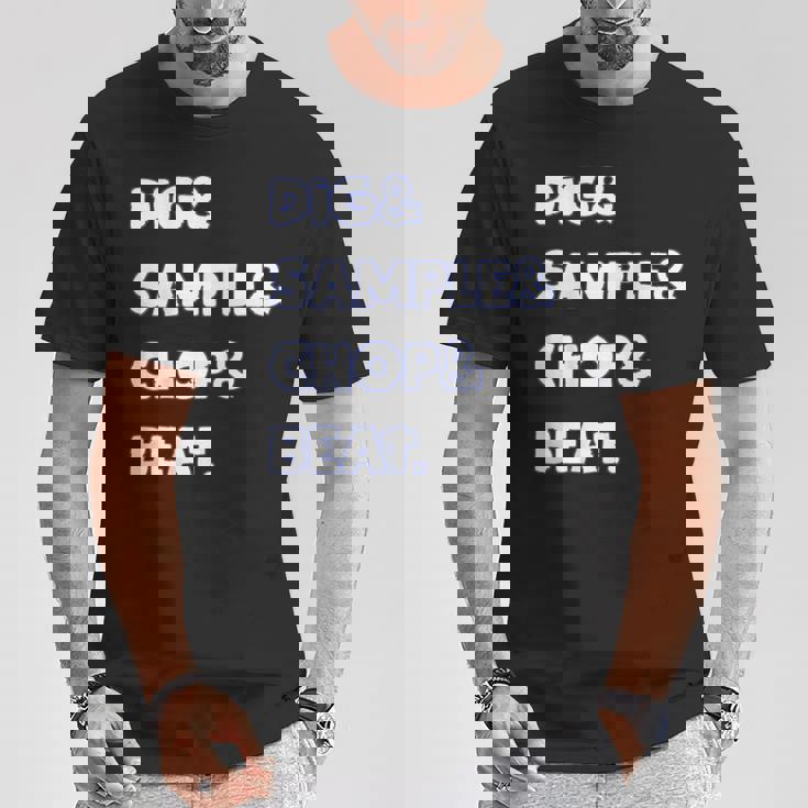 Dig&Sample&Chop&Beat シャツ Mpc ドラムサンプラー 音楽愛好家 Tシャツ 面白い贈り物