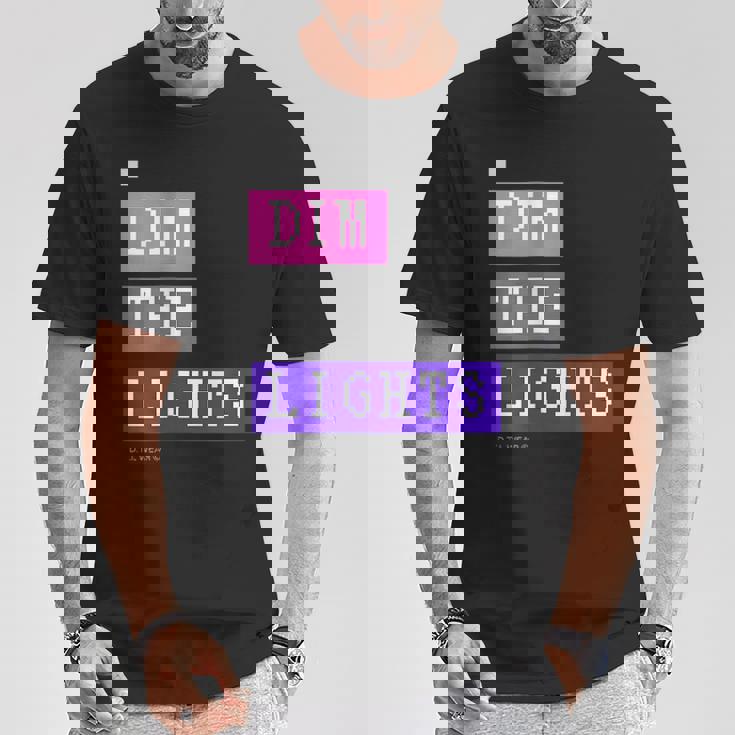 Dim The Lights 007 メンズ ロック ライブ フェス バンド ゲーム 音楽 おしゃれ 男女兼用 キッズ Tシャツ 面白い贈り物