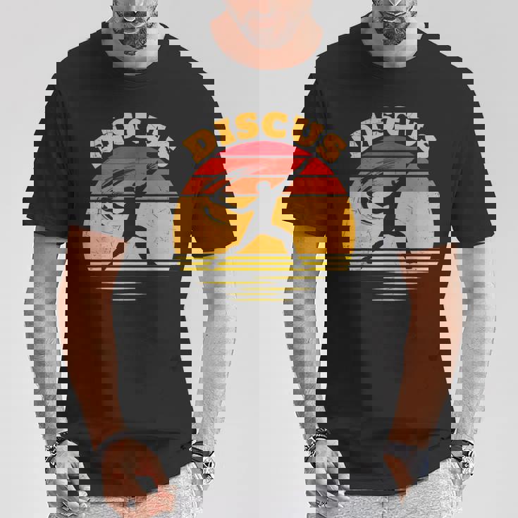 Discus ヴィンテージサンセット Tシャツ 面白い贈り物
